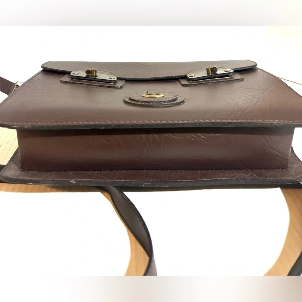 Feranda unisex Classic Brown  PVC leather Men's Bag